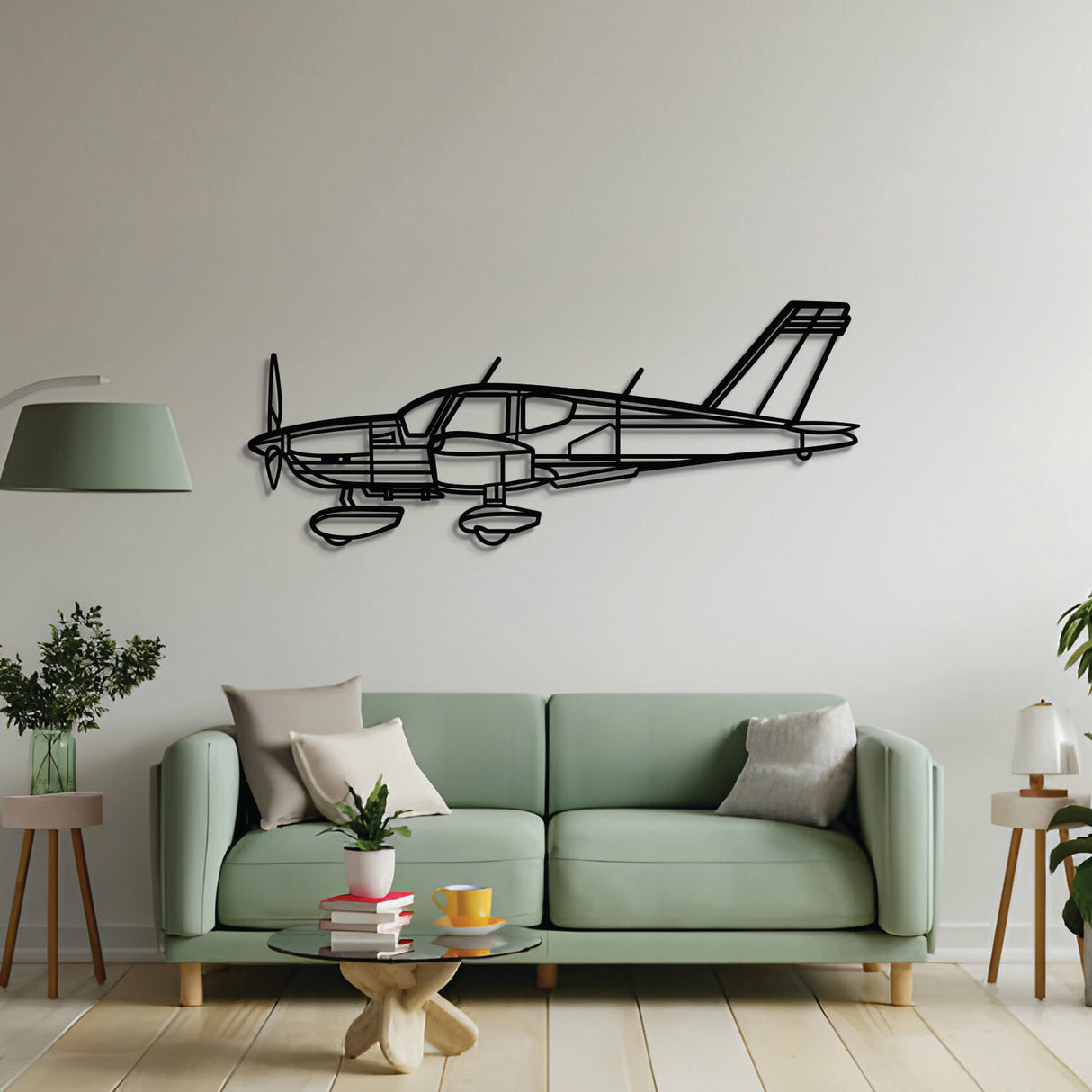 2 mm steel TB10 Tobago wall art, laser-cut matte, floats 1 cm off wall for dynamic 3D effect