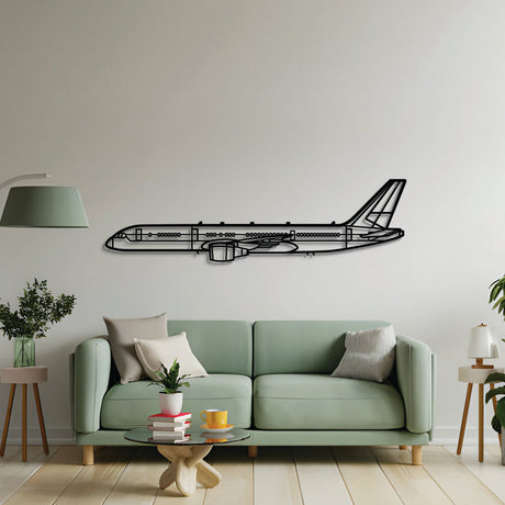 2 mm steel C‑32 wall art, powder‑coated matte finish, floats ~1 cm off wall for dramatic 3D depth effect