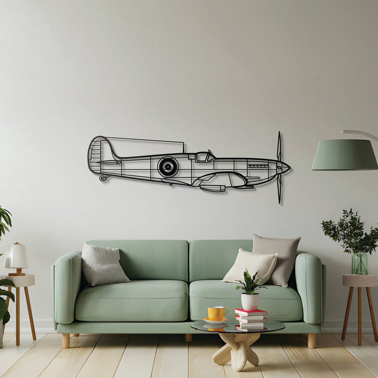 Spitfire MK IX ALT Metal Aircraft Wall Art - NCP0196