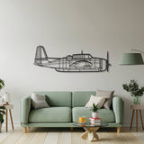 TBM-3N Avenger Metal Aircraft Wall Art - NCP0349