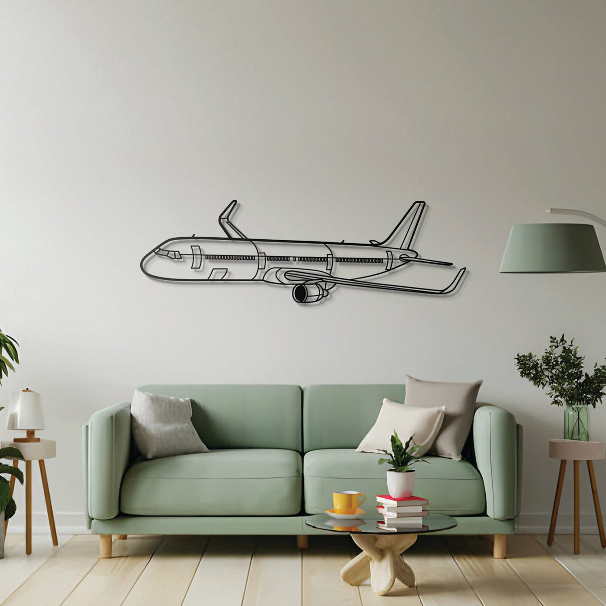 A321 Neo Angle Metal Aircraft Wall Art - NCP0364