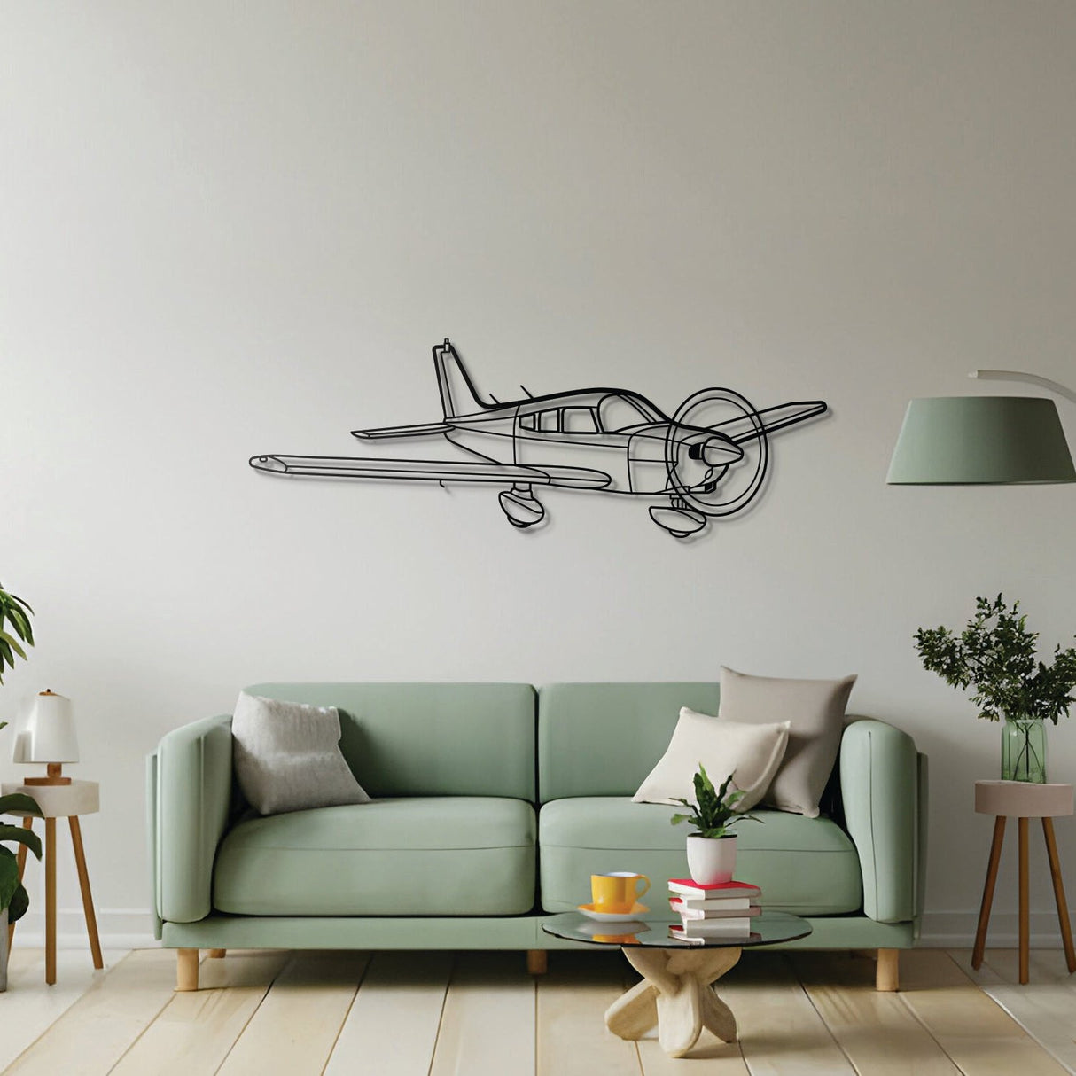 Warrior II Angle Metal Aircraft Wall Art - NCP0401