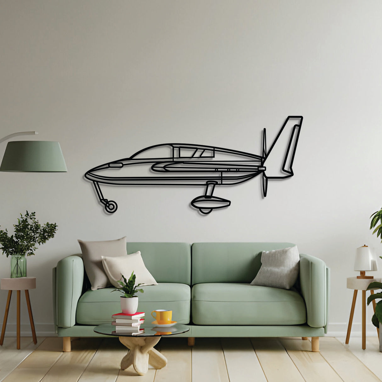 2 mm steel Cozy Mark IV wall art, powder‑coated matte finish, floats ~1 cm off wall for dramatic depth