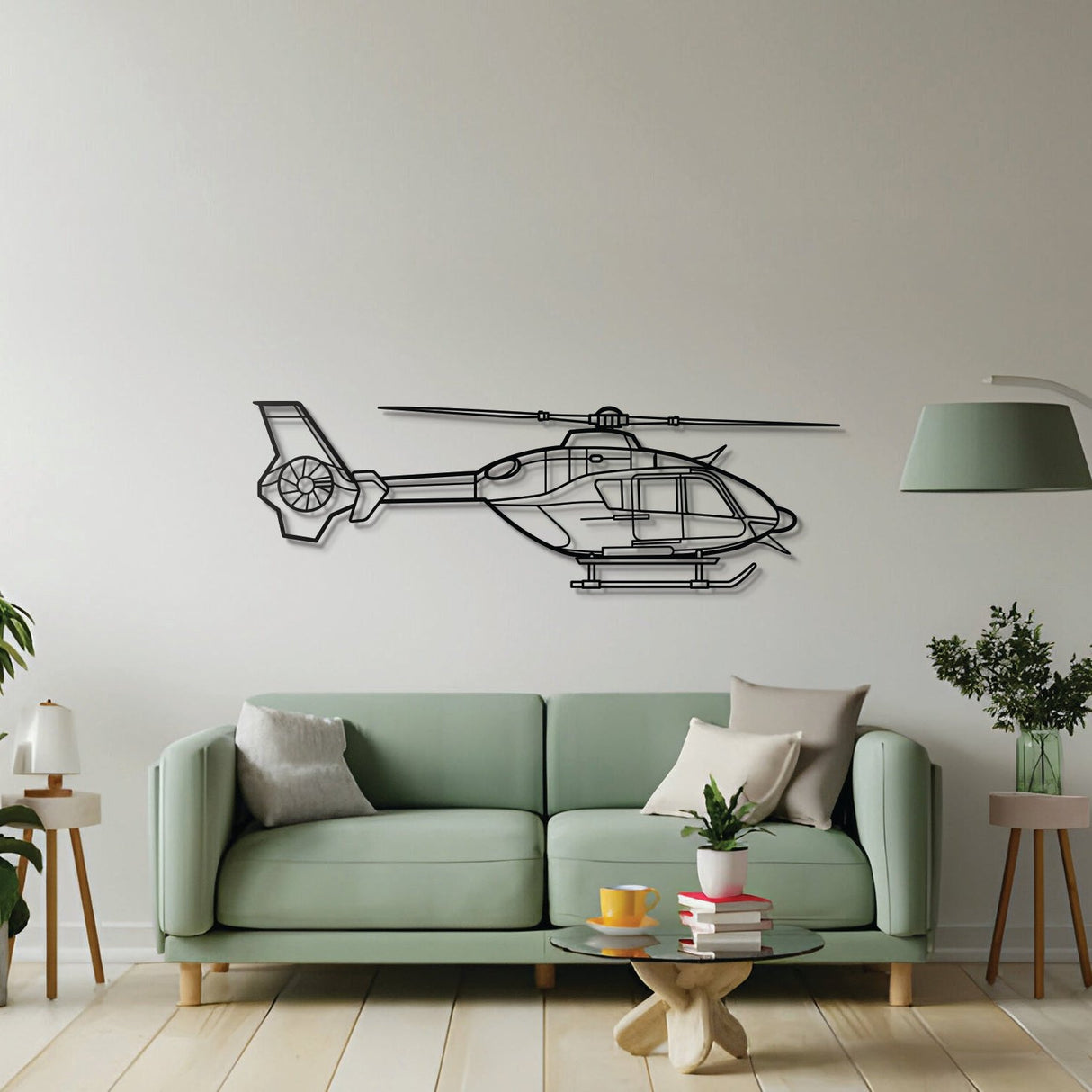 EC135T2 Metal Aircraft Wall Art - NCP0065