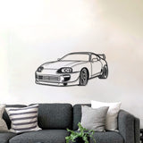 Supra MK4 Perspective Metal Car Wall Art - NC1136