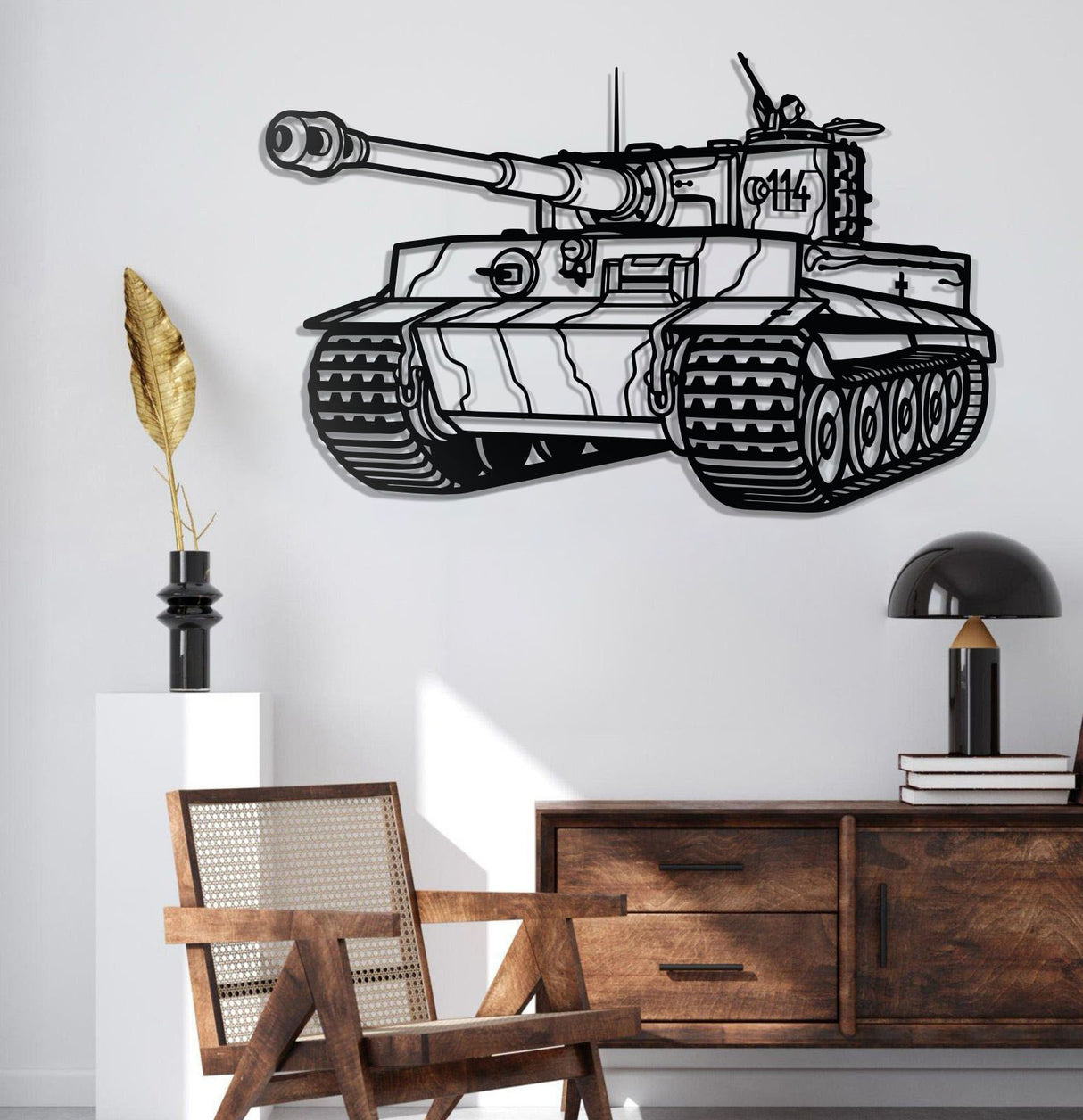 Tiger I Metal Tank Wall Art - NCP0626