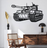 Tiger I Metal Tank Wall Art - NCP0626