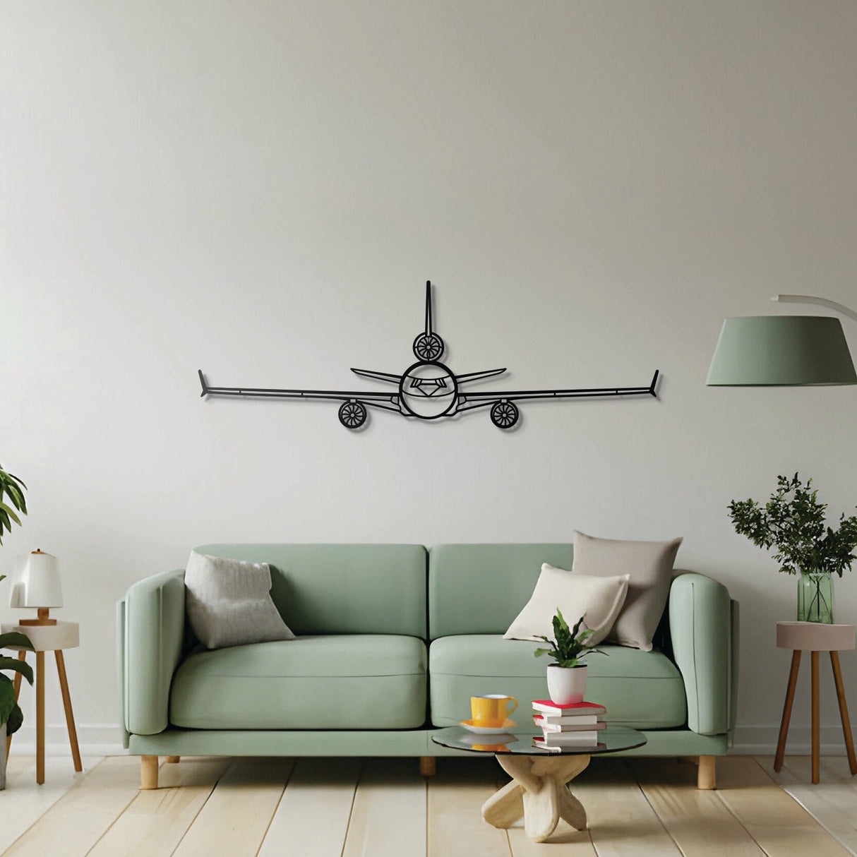 Douglas MD-11 Front Metal Aircraft Wall Art - NCP0171