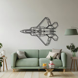 F-22 Raptor Top Metal Aircraft Wall Art - NCP0080