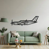 2 mm steel M500 Meridian wall art, laser-cut matte finish, floats 1 cm off wall for dynamic 3D effect