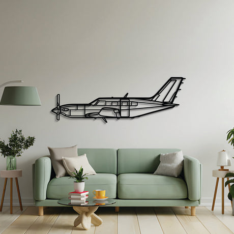 2 mm steel M500 Meridian wall art, laser-cut matte finish, floats 1 cm off wall for dynamic 3D effect