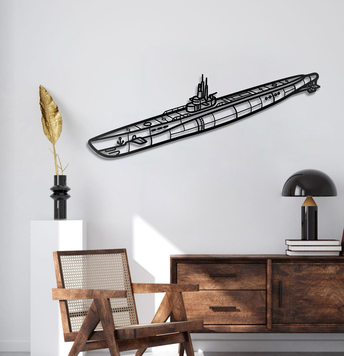 Balao Class Metal Submarine Wall Art - NCP0648