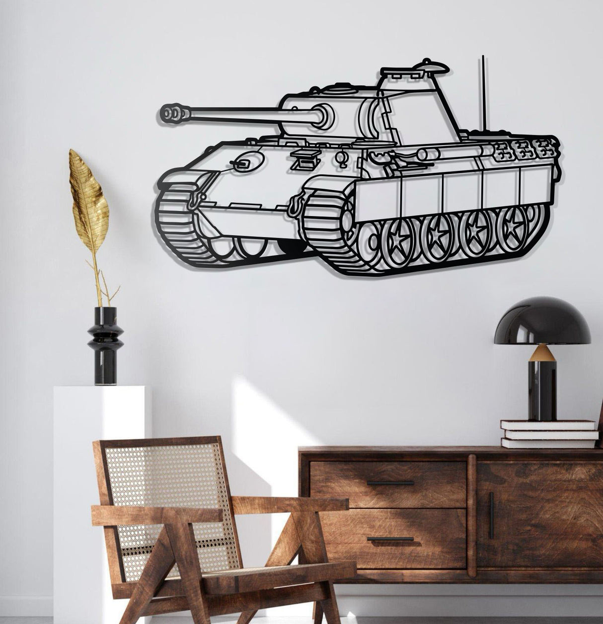 Panther Metal Tank Wall Art - NCP0636