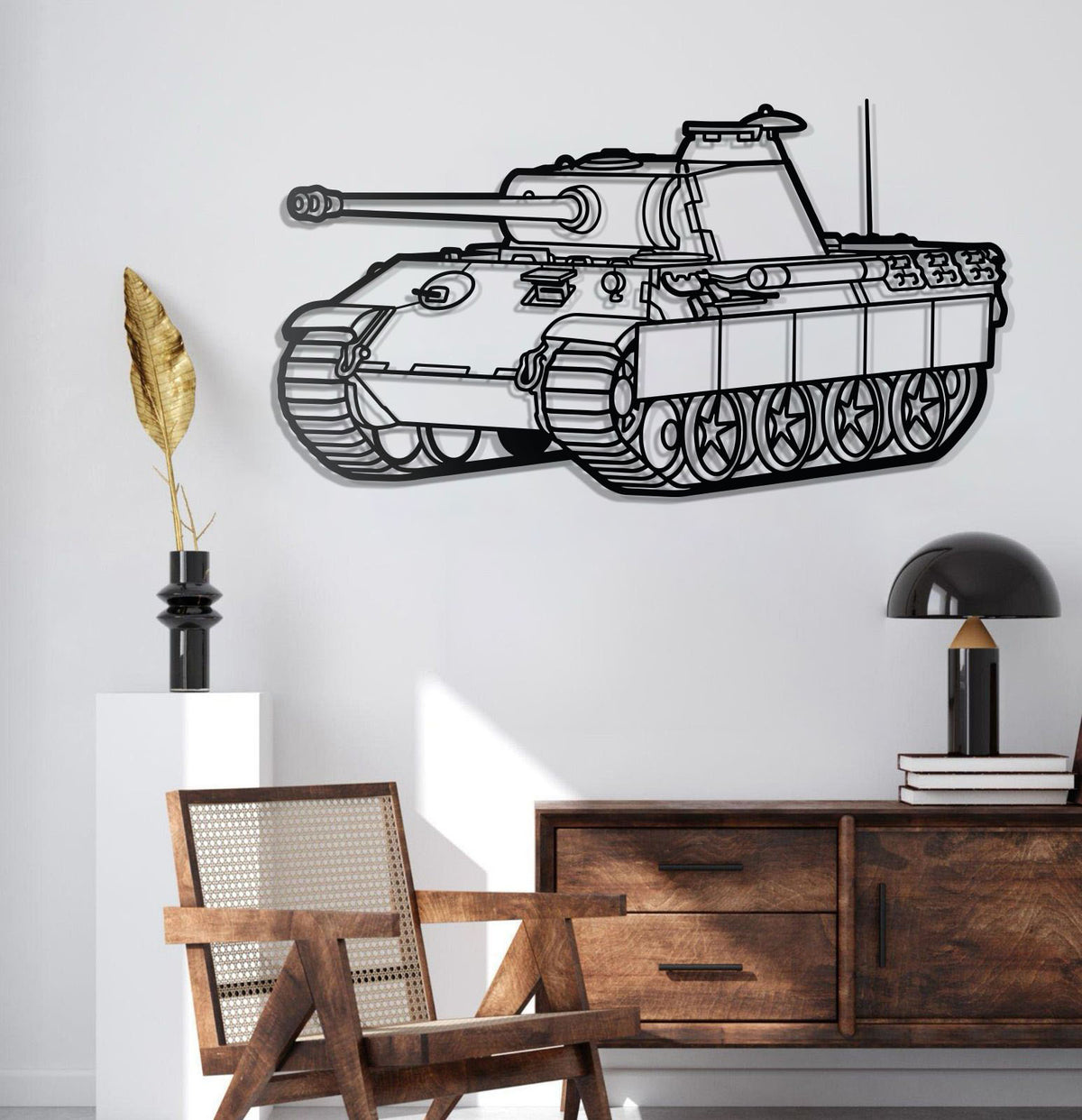 Panther Metal Tank Wall Art - NCP0636