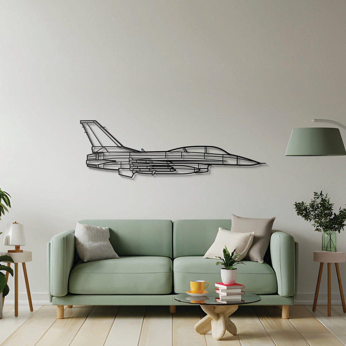 F-16D Metal Aircraft Wall Art - NCP0476