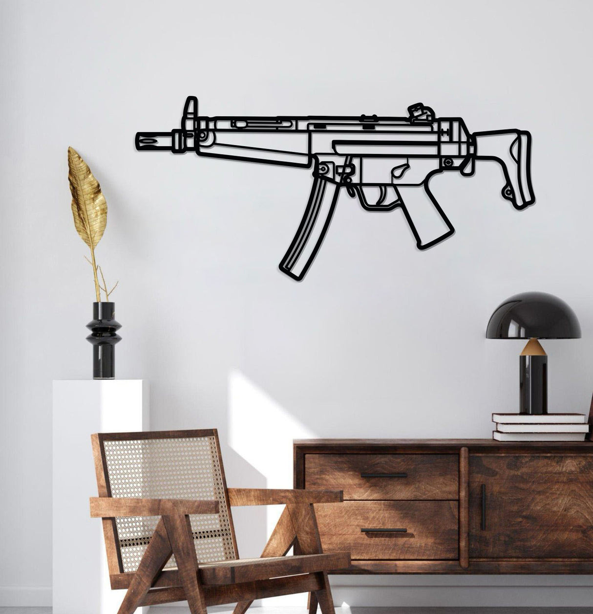 MP5 Metal Weapon Wall Art - NCP0686