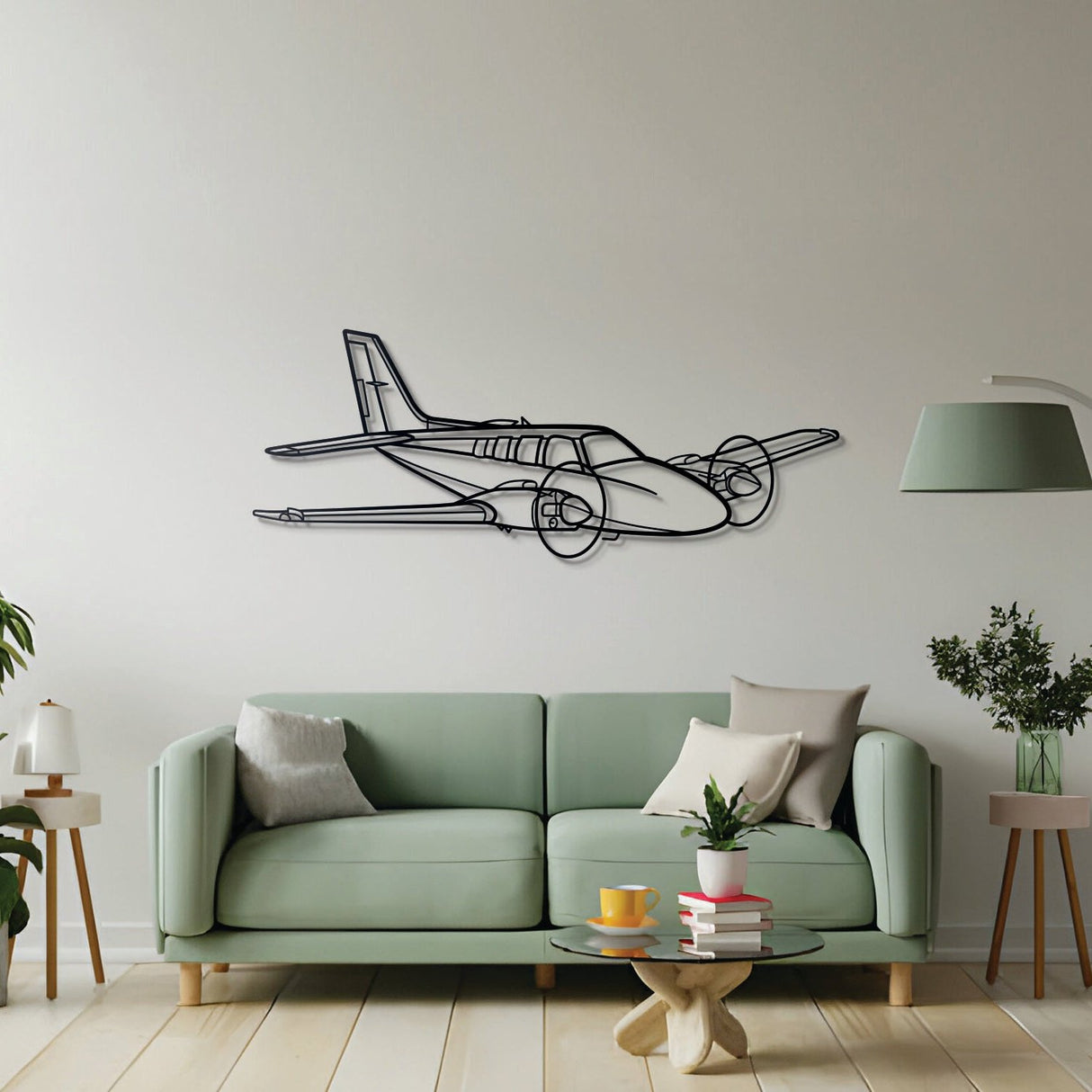 Baron 58 Metal Aircraft Wall Art - NCP0034