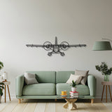 DHC-6 Twin Otter Metal Aircraft Wall Art - NCP0060