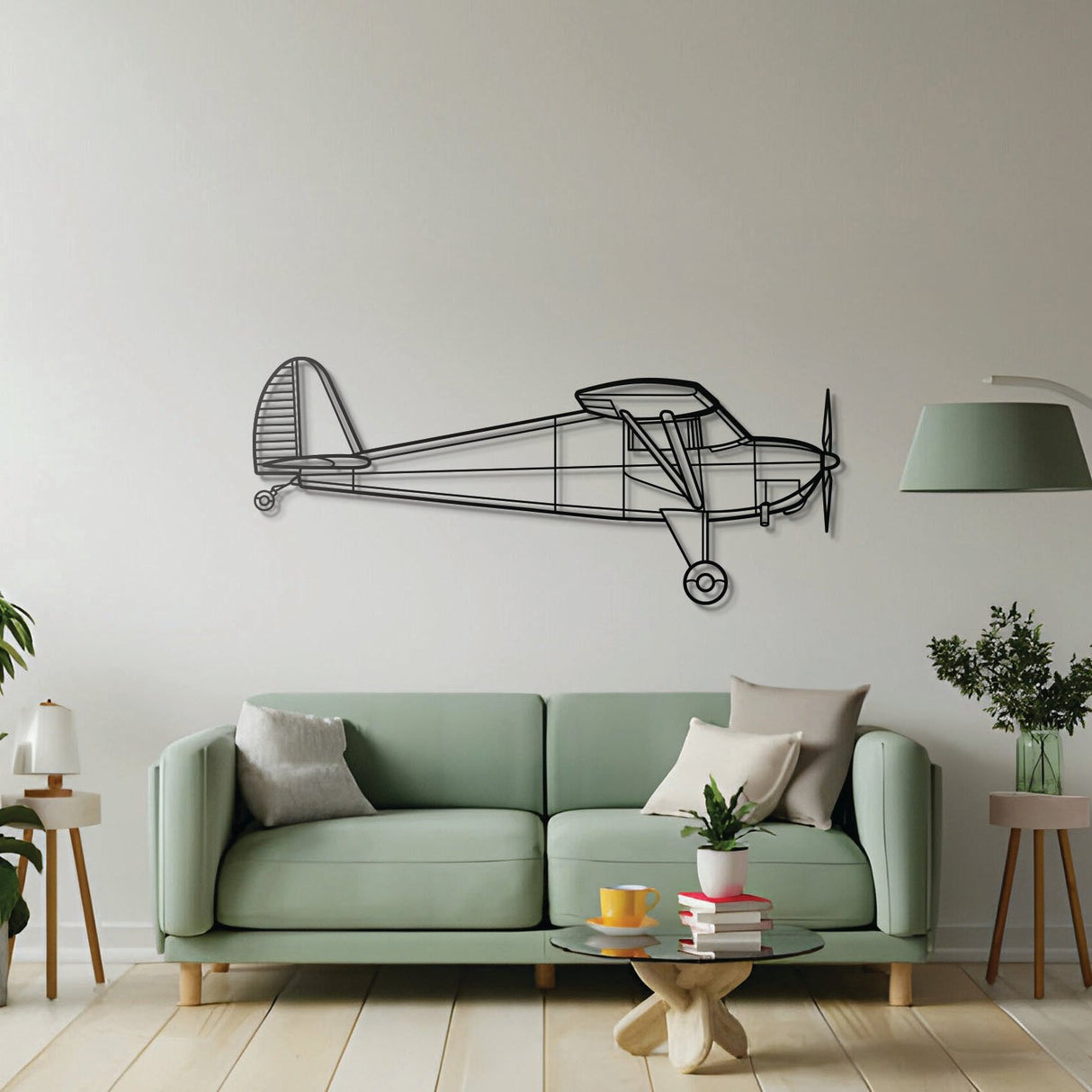 Luscombe 8A Metal Aircraft Wall Art - NCP0184