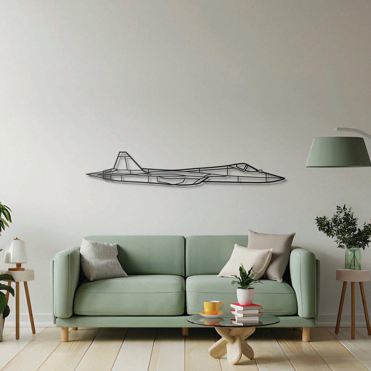 SU-57 Metal Aircraft Wall Art - NCP0494