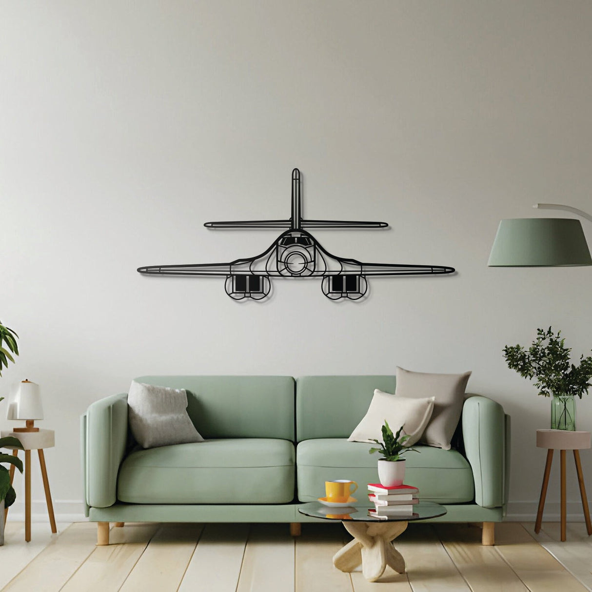 B-1 Lancer Front Metal Aircraft Wall Art - NCP0366