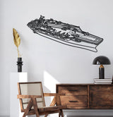 USS Gerald R. Ford Metal Aircraft Carrier Wall Art - NCP0672