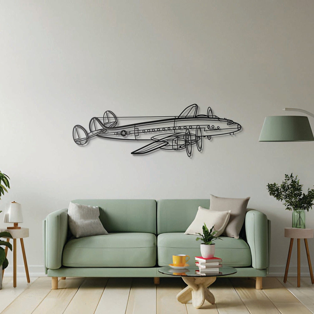 C-121A Constellation Metal Aircraft Wall Art - NCP0415