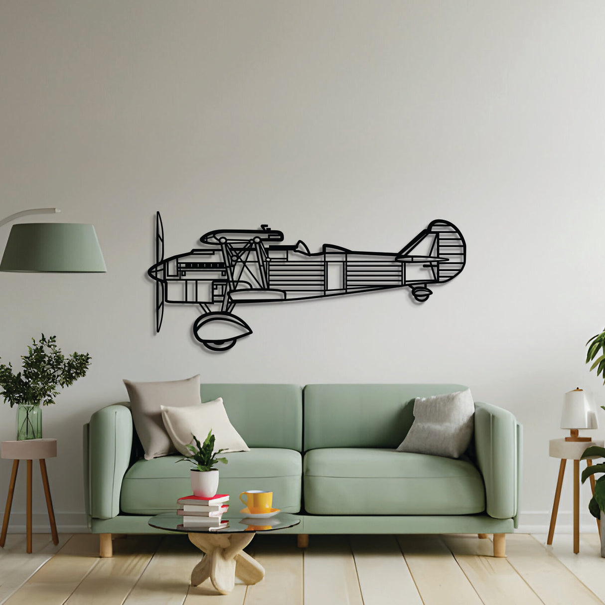 CR.32 Metal Aircraft Wall Art - NCP0544