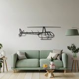 R44 Raven II Metal Aircraft Wall Art - NCP0120