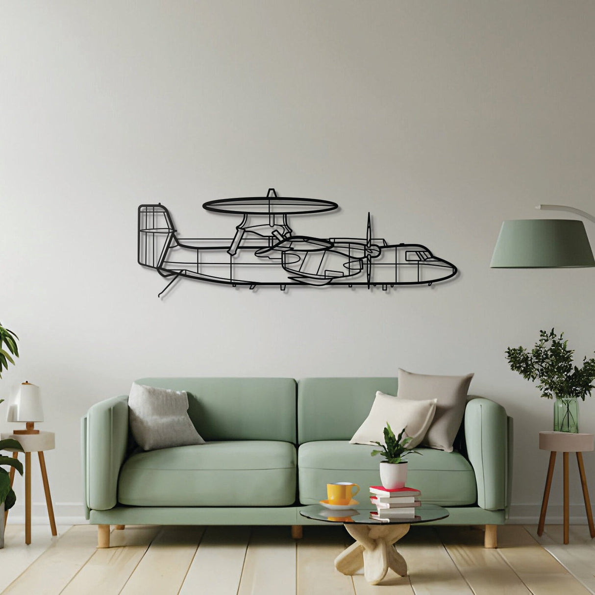 E-2C Hawkeye Metal Aircraft Wall Art - NCP0272