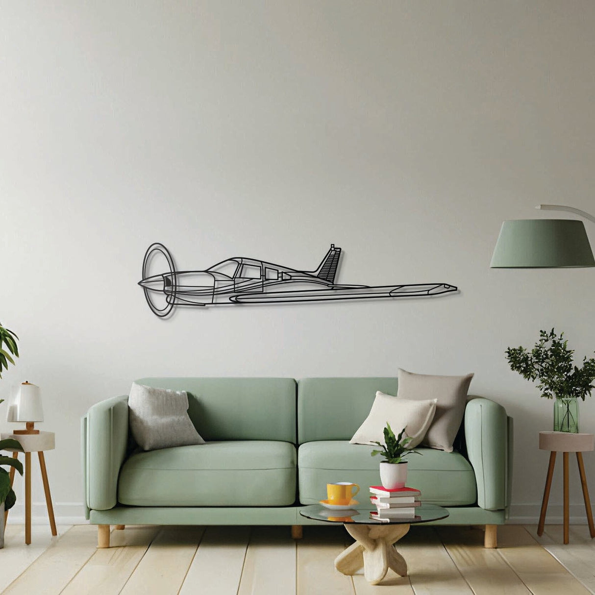 Turbo Arrow 3 Angle Metal Aircraft Wall Art - NCP0498