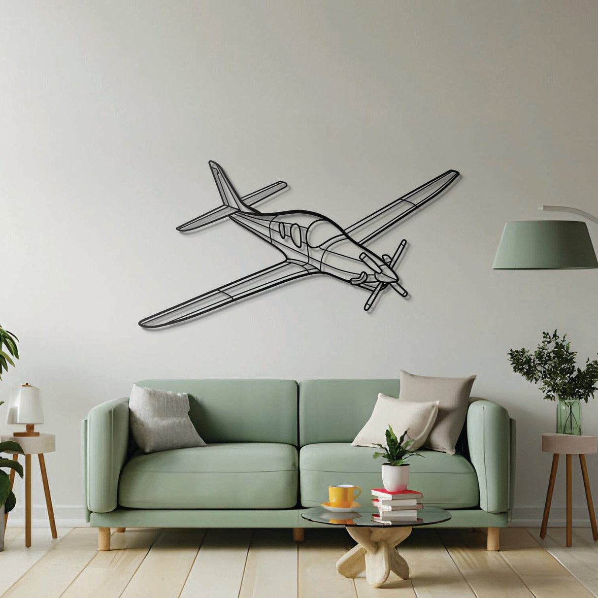 Evolution Angle Metal Aircraft Wall Art - NCP0420