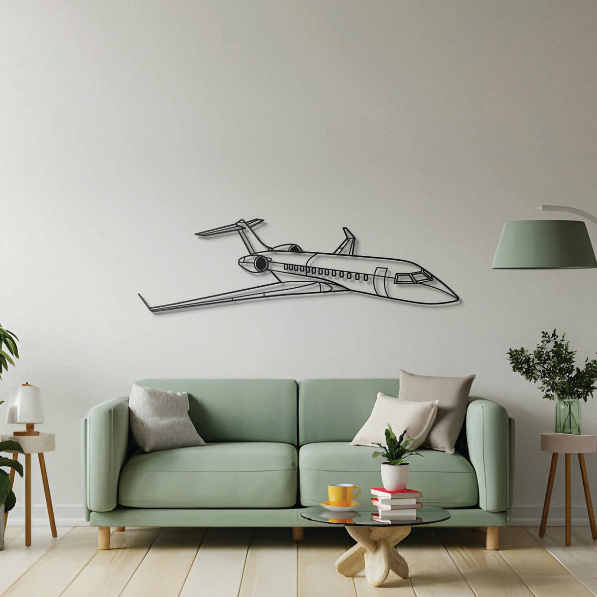 Global Express XRS Angle Metal Aircraft Wall Art - NCP0479