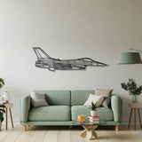 F-16C Missiles Metal Aircraft Wall Art - NCP0280