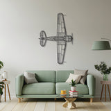 SNJ-5 Texan TOP Metal Aircraft Wall Art - NCP0344