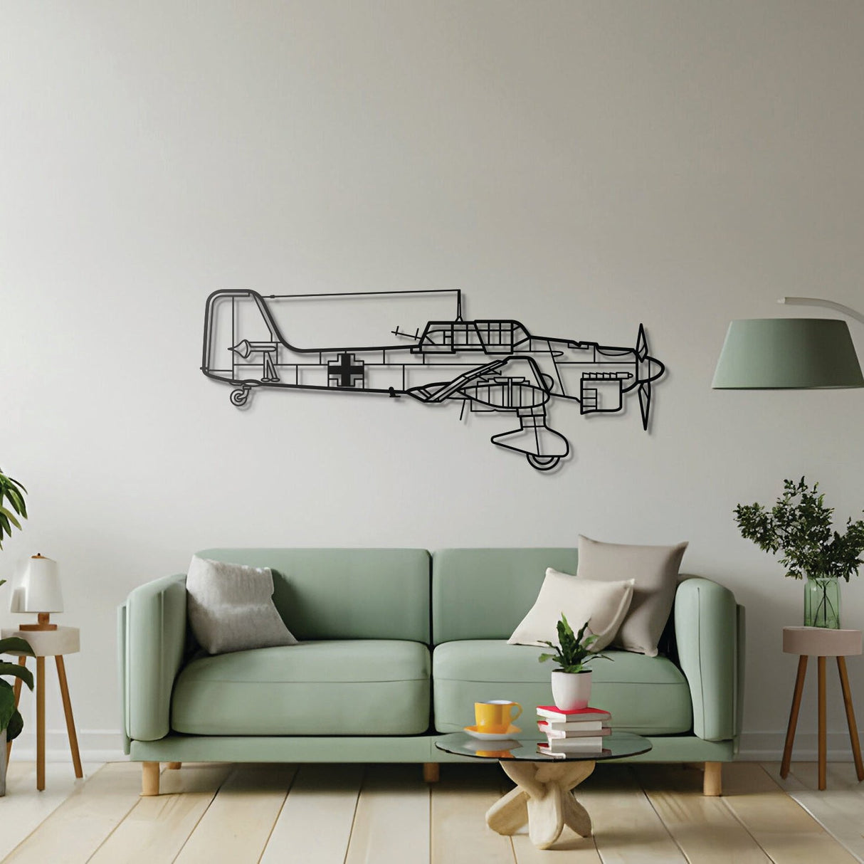 Stuka JU-87 Metal Aircraft Wall Art - NCP0138