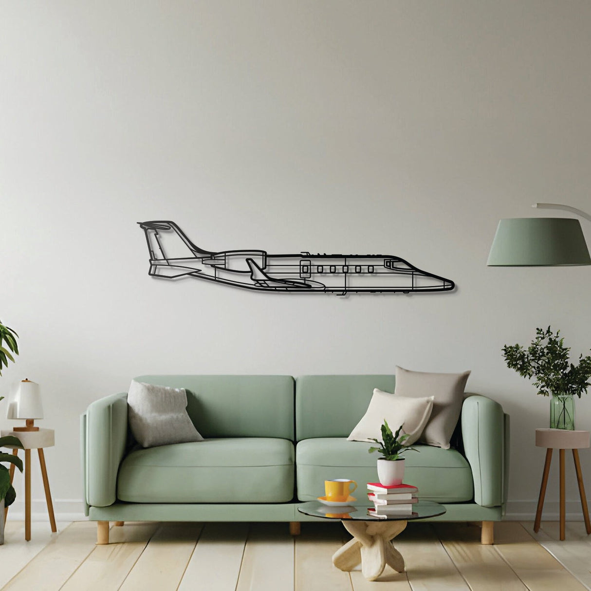 Learjet 60 Metal Aircraft Wall Art - NCP0103