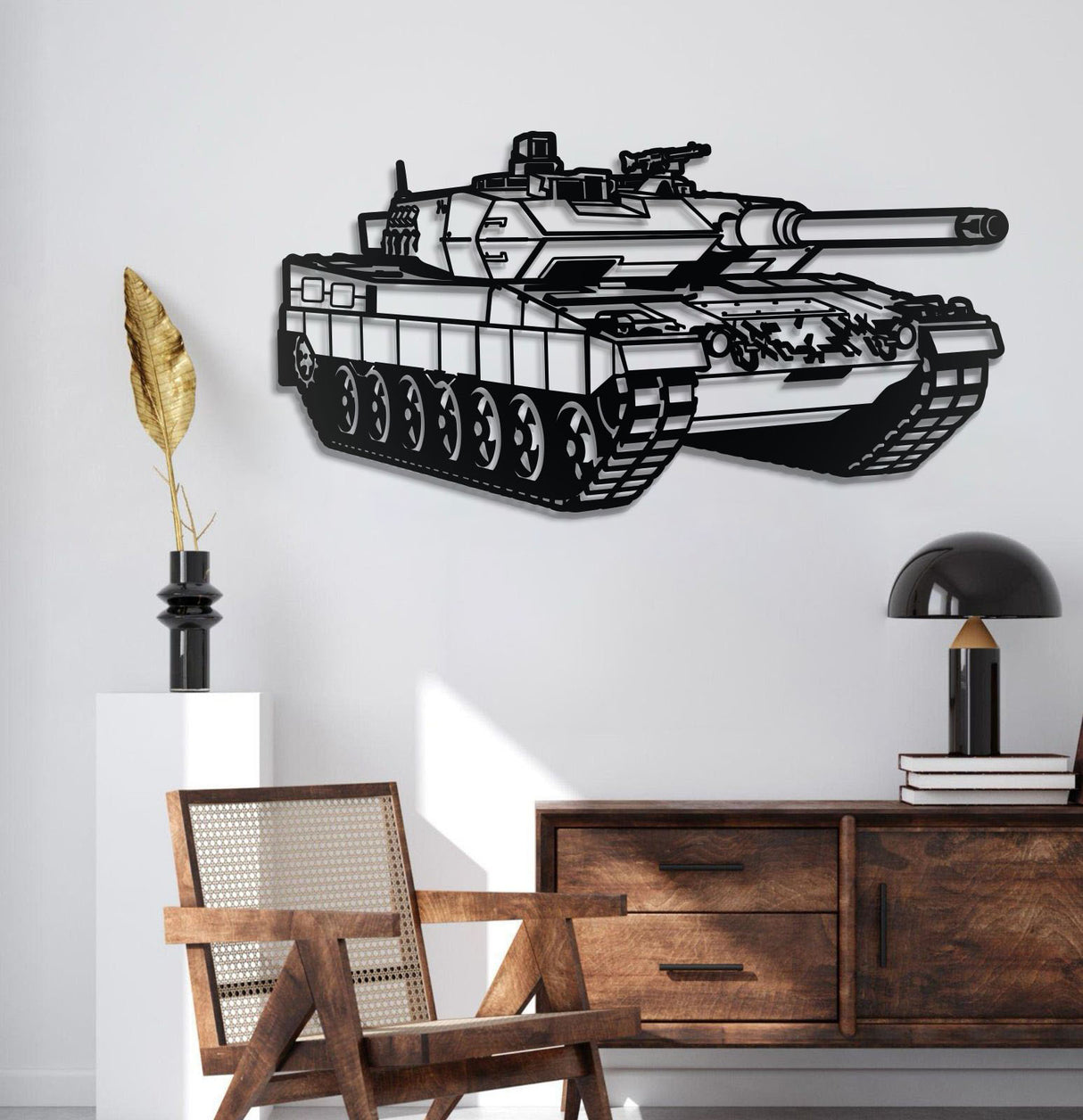 Leopard 2A5 Metal Tank Wall Art - NCP0638
