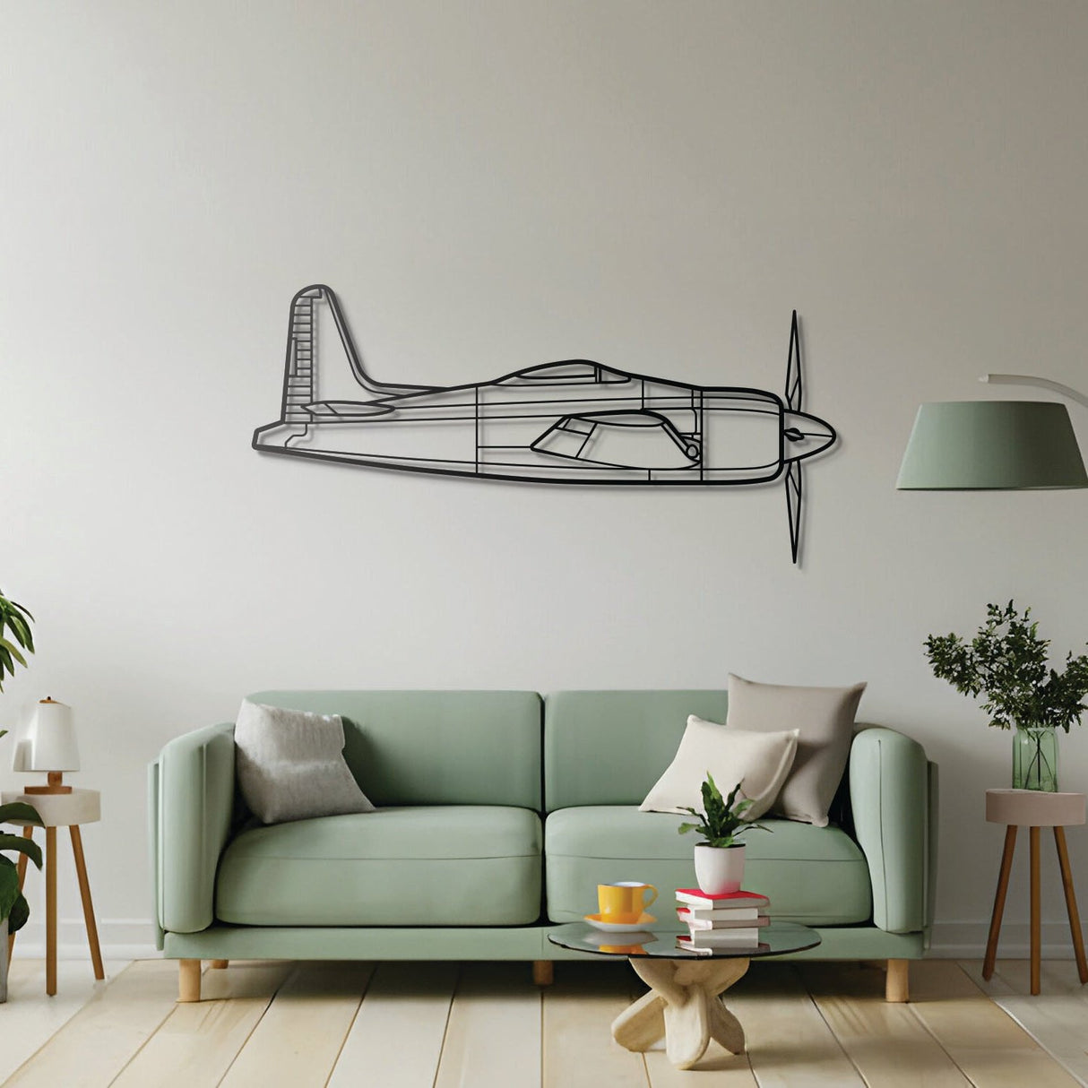 F8F Bearcat Metal Aircraft Wall Art - NCP0278