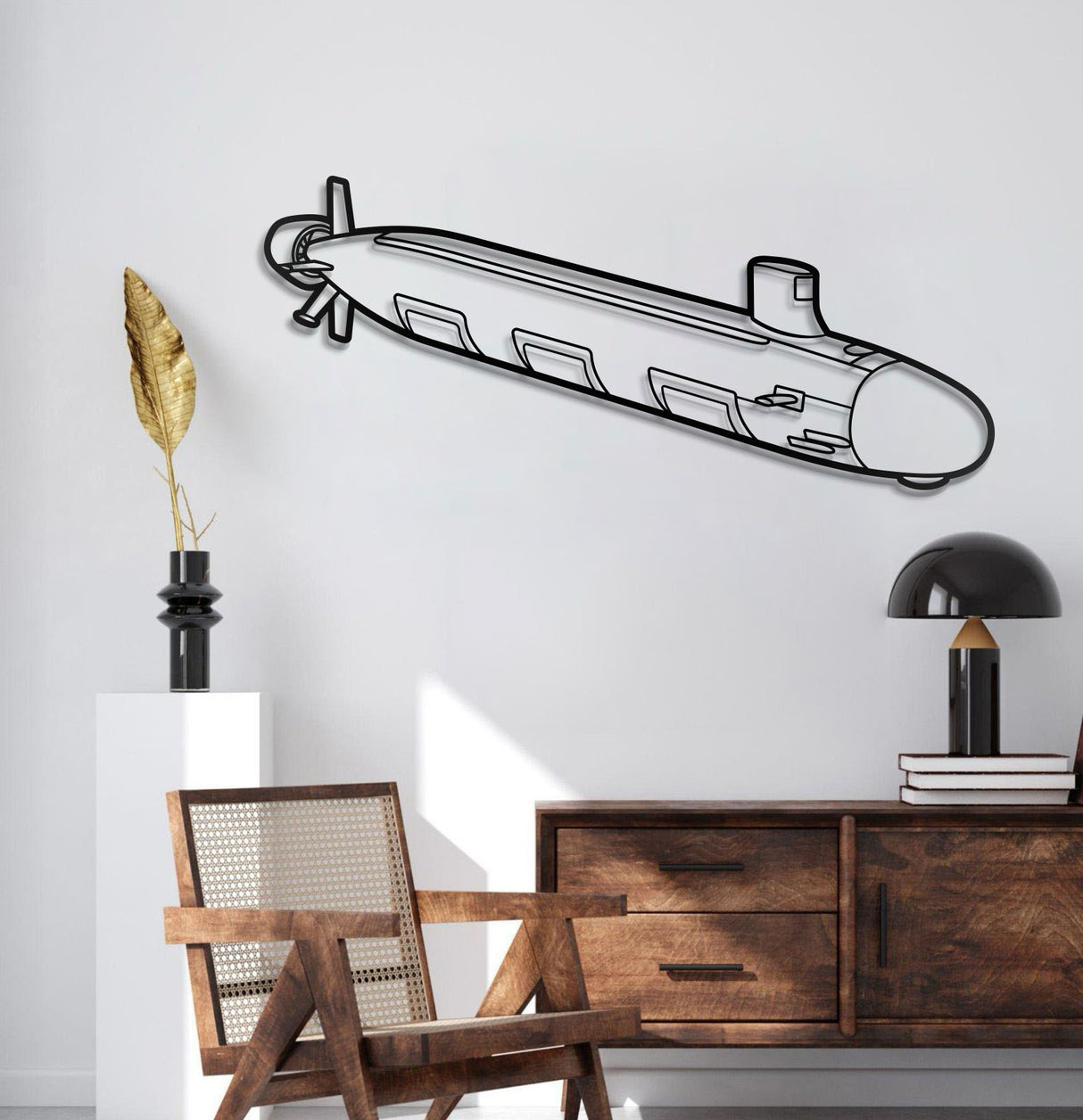 Virginia Class Metal Submarine Wall Art - NCP0643