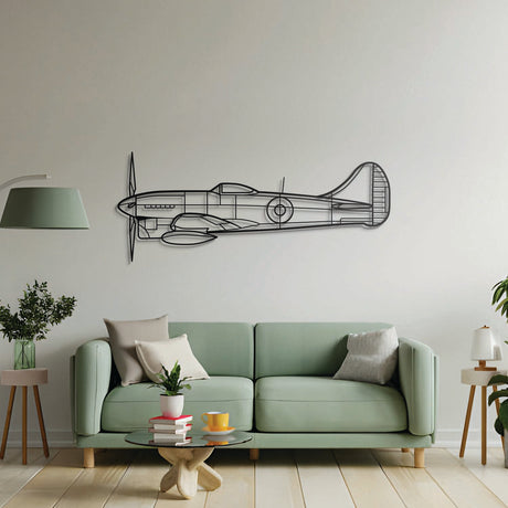 Sleek Tempest MK V metal wall art, 2 mm textured steel with powder-coated matte surface and spacer screws