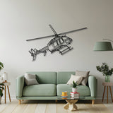 407GX Angle Metal Aircraft Wall Art - NCP0004