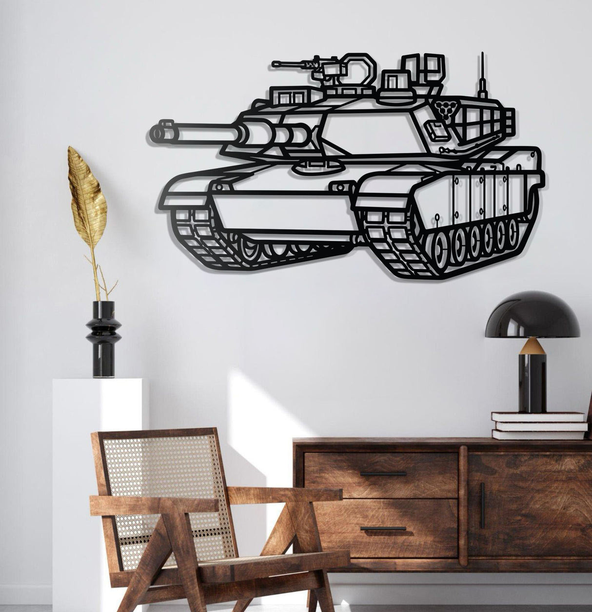 M1 Abrams Metal Tank Wall Art - NCP0629
