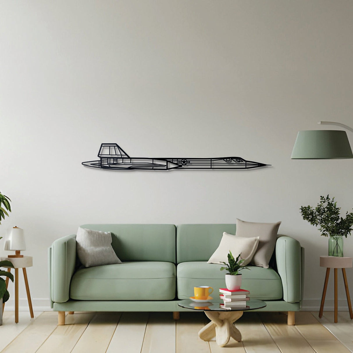 SR71 Blackbird Metal Aircraft Wall Art - NCP0134