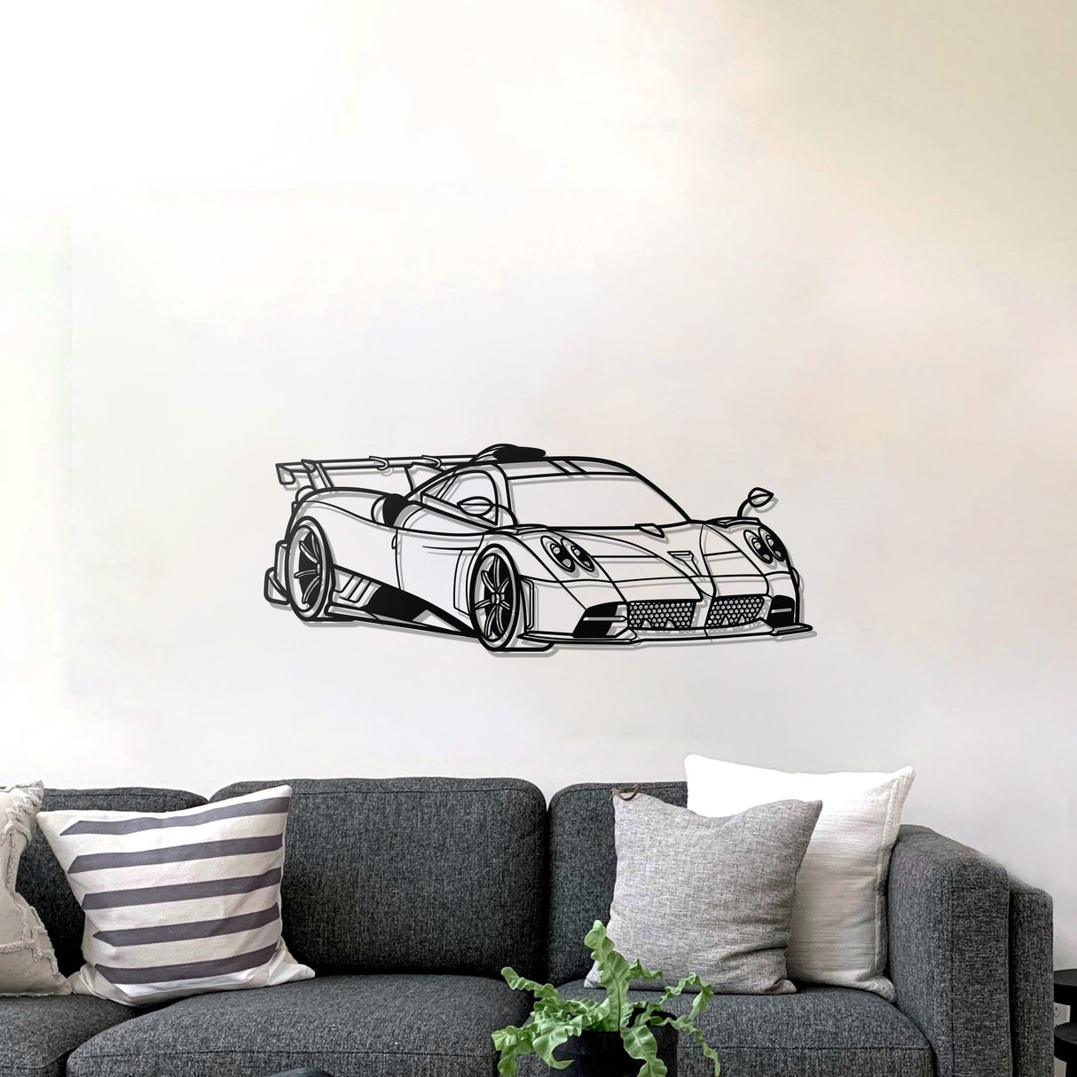 Imola Perspective Metal Car Wall Art - NC1220