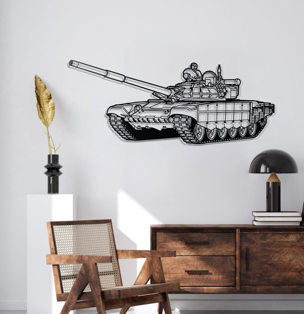 T-72 Metal Tank Wall Art - NCP0634