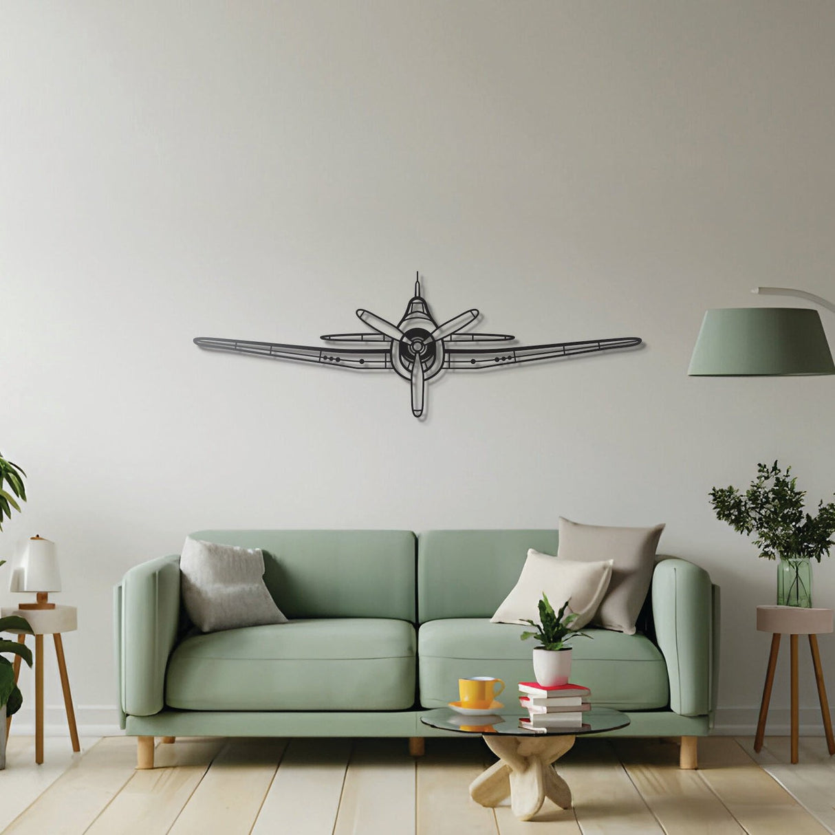 F6F Hellcat Front Metal Aircraft Wall Art - NCP0277