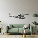 UH-1 Iroquois Huey 1970 Metal Aircraft Wall Art - NCP0301