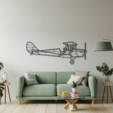 DH.82 Tiger Moth Metal Aircraft Wall Art - NCP0473