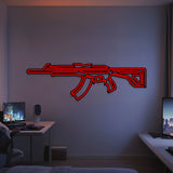 Vandal Metal Neon Weapon Wall Art - NCN0069